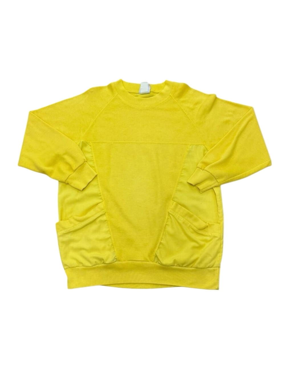 Vintage Men’s Speedo sweatshirt yellow cotton w/ pockets 90s